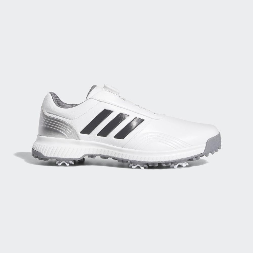 Pantofi Golf Adidas CP Traxion Boa Barbati Romania - Albi/Gri/Argintii Metal BB7906